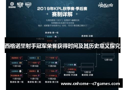 西格诺里射手冠军荣誉获得时间及其历史意义探究